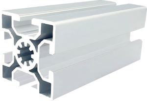 Perfil de aluminio estándar europeo 5050 línea de montaje Marco de equipo resistente marco 50*50 ranura 10 tubos de aleación de aluminio - Product Image 2