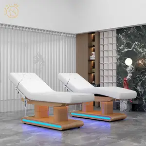 Cama de masaje Moderne Luxus-Schönheits salon möbel Elektrisch 3 Motoren Gesichts-Spa-Behandlung Wimpern massage Tisch bett