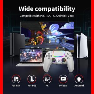 For Ps 5 <b>Wired</b> Gamepad Compatible with the P S4/PC/p5 Console Platform Gamepad Somatosensory Gaming Hall Trigger Joystick - Product Image 4