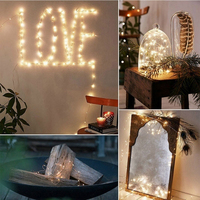 Guirnalda de Luces de Alambre de Cobre con Control Remoto a Batería, 8 Modos, Temporizador, Impermeable, 50 LED, 100 LED, 200 LED, Logotipo Personalizado OEM al por Mayor