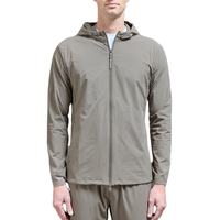 Veste coupe-vent technique légère TN Europe Fit, extensible dans 4 directions, 87 % nylon, 13 % élasthanne, coupe ajustée pour homme, avec capuche réglable