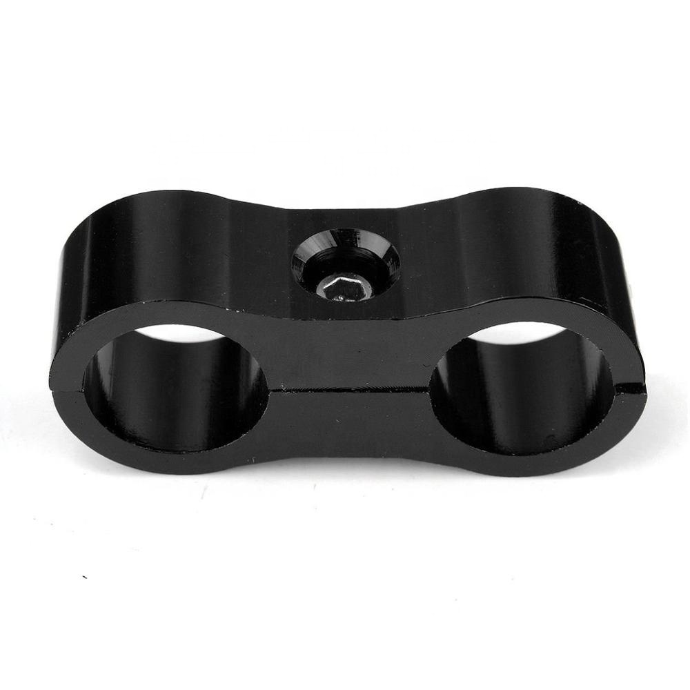 Универсальный Топливный шланг, сепаратор с двумя отверстиями, зажим AN4, AN6, AN8, AN10, AN12, Алюминиевый зажим для маслопровода