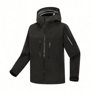Design OEM Men's Outdoor Mountain Outdoor <b>Jacket</b> With Hood Waterproof Windproof Zipper <b>Jacket</b> Stand Outdoor <b>Jacket</b> - Product Image 4