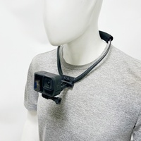 Soporte Ligero y Ajustable para Teléfono con Montaje en el Cuello para Transmisión en Vivo/Deportes/Vlogging, Compatible con iPhone y GoPro, Manos Libres, Cámara con Vista en Primera Persona