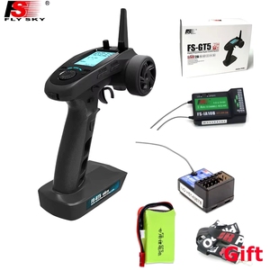 Transmisor Flysky FS-GT5 2.4G 6CH con Receptor FS-BS6, Giroscopio Integrado y Sistema de Seguridad para Autos y Barcos RC FXB - Product Image 3