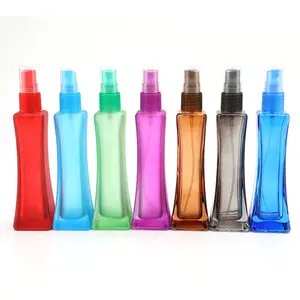 इत्र की शीशी हॉट स्पॉट ग्लास रंग स्प्रे पेंच एल्यूमीनियम कवर ग्लास महिलाओं के लिए 30ml 50ml कांच सामग्री रोल पर इत्र पैकिंग