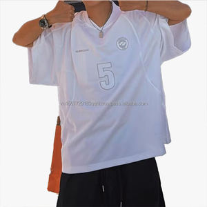 Camiseta de Fútbol de Verano con Bordado de Letras y Número 5, Manga Corta, Transpirable, Anti-UV, Tejido Brillante, Delgado y de Secado Rápido para Hombre - Product Image 2