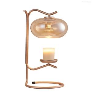 Electric Candle Warmer Lamp for Scented Candles Bedroom Atmosphere Dimmer Home Decor Gift Glass <b>Timer</b> Wax Warmer for US Plug - Product Image 6