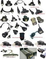 Envío rápido Stock de alta velocidad USB 2,0 tipo A macho a tipo B mini cable de carga de datos macho de 5 pines azul