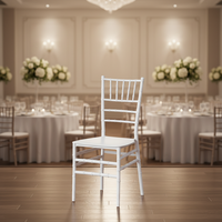 Chaises de mariage pour hôtel, en plastique PP imitation bambou, empilables, modernes, de luxe, pour salle à manger, banquet, loisirs, chaises Chiavari pour la maison