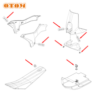 OTOM TC MC SX 50 65 RALLY 450 660 690 Protector de Parabrisas, Estuche para Herramientas, Cubierta de Asiento, Conector de Liberación Rápida para KTM HUSQVARNA GASGAS