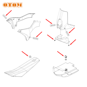 OTOM TC MC <span class=keywords><strong>SX</strong></span> 50 65 RALLY 450 660 <span class=keywords><strong>690</strong></span> Pare-brise Spoiler Boîte à outils Housse Siège Connecteur à dégagement rapide pour <span class=keywords><strong>KTM</strong></span> HUS QVARNA GASGAS - Product Image 2