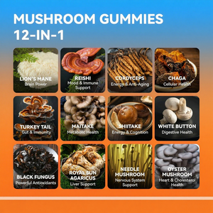 <span class=keywords><strong>OEM</strong></span>/ODM mantar Gummies ashashandha türkiye kuyruk Cordyceps Chaga Reishi aslanlar Mane mantar sakızlı - Product Image 5