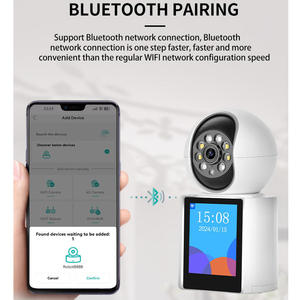 Wifi Baby Monitor LCD Smart Home Security Audio Cámara IP Cámara CCTV inalámbrica con nube de seguimiento automático humano - Product Image 3