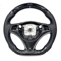 Volant de voiture sport en cuir, fibre de carbone forgée et LED, personnalisé en usine, compatible avec BMW E90 E91 E92 E93 E82 E84 E88 E87 M3