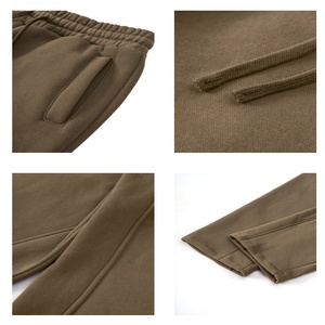 Ensemble survêtement unisexe personnalisé TKAN146D de haute qualité avec impression en relief, sweat-shirt et pantalon de jogging pour homme, vêtements de sport à capuche - Product Image 3