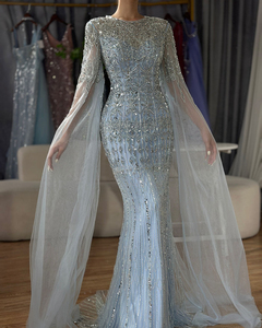 Vestido elegante color caramelo, largo hasta el suelo, con corte de cola de pez, ideal para una anfitriona elegante o una anfitriona principal, para una fiesta formal. - Product Image 4