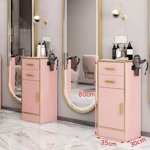 Latest Design Wood Salon Trolley with Removable Makeup <b>Storage</b> for Beauty Salon Living Room & Bathroom Use - Product Image 5