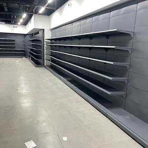 Espositore per Gondola al dettaglio su due lati resistente per <span class=keywords><strong>la</strong></span> <span class=keywords><strong>spesa</strong></span> di alimentari dei grandi magazzini del supermercato metallizzato - Product Image 1