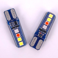 Anpassung T10 3030 RGB W5W LED-Lampe 8SMD 194 168 Auto-Blitz lampe Lesekeillicht-Begrenzung leuchten