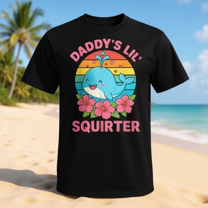 Camiseta Daddys Lil Squirter con diseño divertido y humorístico, camiseta unisex para adultos - Product Image 3