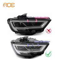 Phares LED Matrix AOE Audi A3 S3 RS3 2016-2020, changement de couleur RGBW DRL avec télécommande sans fil