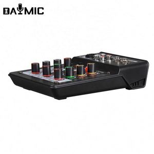 Mezclador de Audio Profesional de 4 Canales, Consola Mezcladora de Audio para el Hogar y Bares, Ideal para Producción y Grabación Musical - Product Image 3