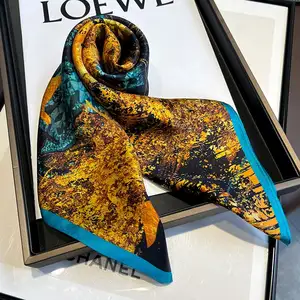 Bufandas de terciopelo de seda, diseño moderno, venta al por mayor, China