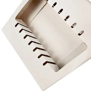Custom logo scatola di imballaggio con divisorio pieghevole a forma di libro regalo scatola di cartone per campioni di tester cura della pelle