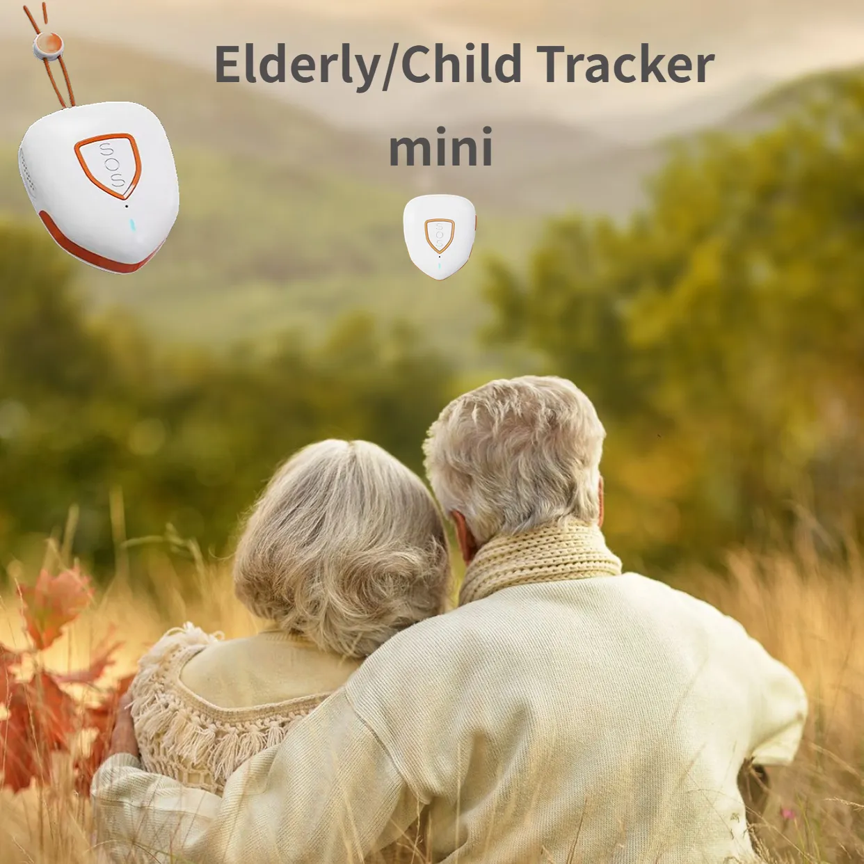 Mini Micro SIM Card Necklace 4G LTE GPS Location Tracker for Elderly Personal Alarm Mini SOS Pendant Logger
