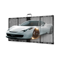 XINTAI Prix d'usine Écran Led Transparent d'intérieur P3.91 Transparent LED Rideau Fenêtre Mur de verre Led Film vidéo Écran Led