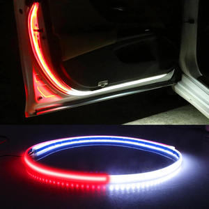 120CM 12V <span class=keywords><strong>LED</strong></span> bandes lumineuses de porte de <span class=keywords><strong>voiture</strong></span> style stroboscopique décoration lumière <span class=keywords><strong>voiture</strong></span> <span class=keywords><strong>clignotant</strong></span> lumière sécurité ouverture alarme lampe <span class=keywords><strong>bande</strong></span> - Product Image 1