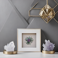 Boîte à cadre d'art mural avec agate naturelle-Décoration intérieure et chance améliorant le champ magnétique