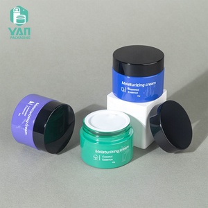 Pot en verre à large ouverture YAN Packaging, cylindrique, vide, personnalisé, <span class=keywords><strong>vert</strong></span>, bleu, violet, 50g, avec bouchon à vis, pour crème de soin et beurre corporel - Product Image 2