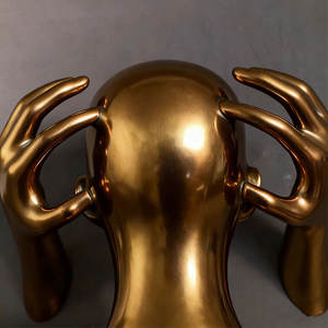 Escultura <span class=keywords><strong>de</strong></span> Resina <span class=keywords><strong>de</strong></span> Tamaño Real <span class=keywords><strong>de</strong></span> la Figura del Hombre Pensante, Arte Mural 3D para Decoración <span class=keywords><strong>de</strong></span> Paredes <span class=keywords><strong>de</strong></span> Hoteles y Hogares, Adorno <span class=keywords><strong>de</strong></span> Resina - Product Image 3