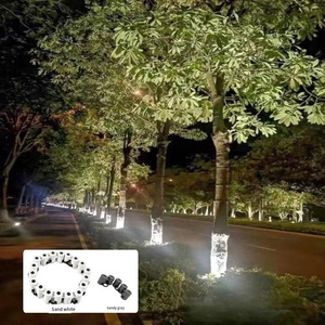 Lumière d'extérieur LED IP65 pour arbre, anneau lumineux à changement de couleur, lampe de décoration pour palmier, projecteur de paysage de Noël - Product Image 3