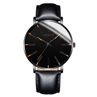 Mode vente chaude Senior Business Simple polyvalent coloré pointeur bracelet en métal montre à Quartz pour hommes en gros