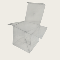 Boîtes d'emballage transparentes en plastique PET PP PVC recyclables sur mesure pour bonbons et chocolats, 4x4x4 pouces, pour fêtes