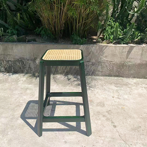 Mía Cao Bar Stool Với Ashwood Khung Và Dệt Ghế Mây - Product Image 5