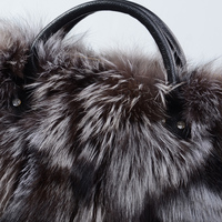 Sac à main en fourrure portable MWFur, nouveau sac en fourrure de renard d'hiver, sac à main pour femmes, pochette
