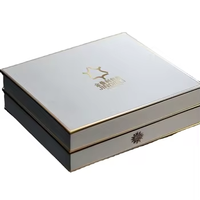Personnalisation en usine Parfum blanc exquis Flip-Top Box Exquisément conçu avec gaufrage et stratification mate
