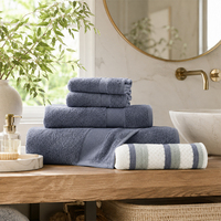 100% Pure Cotton Absorbent Solid Color Bath Towels Bath Towel in Stock for Hotel Home with Custom Embroidery logo