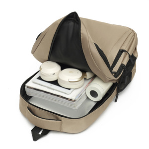 Student <b>Backpack</b> <b>Large</b> Capacity Durable Thickened Khaki Breathable Mesh Back Support For <b>School</b> Travel 16 Inch Laptop - Product Image 2