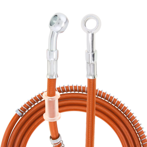 Tuyau de frein universel QDGY en acier tressé pour étrier fixe gauche, pour moto et véhicule électrique, modification de freinage - Product Image 4