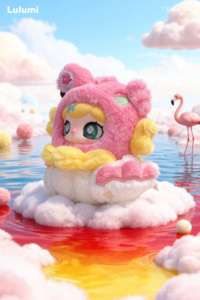 Original Lulumi <span class=keywords><strong>voyage</strong></span> dans les nuages série poupées en vinyle boîte aveugle Caixa Caja Kawaii filles garçons cadeau Anime Figure jouets - Product Image 6
