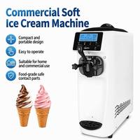 Machine à glace molle portable mini 110V 220V à tête unique, petite machine à faire des glaces pour food truck et kiosque