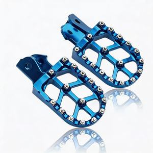 Pédales de moto en alliage d'aluminium, pédales avant et arrière pour motocross, disponibles en rouge, bleu, orange, jaune, vert, argent, noir. - Product Image 2