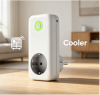 Termostat Pemanas Lantai Pintar DOMISI KW600 Wifi, Kontrol via Aplikasi, Cocok untuk Ruang Tamu, 230V, Ramah Lingkungan, Anti-Api, Bahan PC