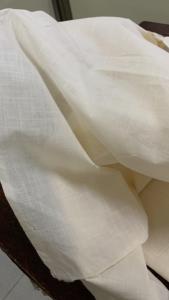 60x60 Slub Cambric Greige Fabric 45" Width Plain Cotton for Garments - Product Image 4