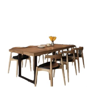 Dimensioni personalizzabili sala da pranzo mobili rettangolare cucina legno massello <span class=keywords><strong>tavolo</strong></span> da pranzo sedia Set <span class=keywords><strong>6</strong></span> <span class=keywords><strong>posti</strong></span> - Product Image 1
